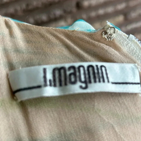 Nat Kaplan Couture Vintage 60s Silk Striped Caped Maxi Dress - Picture 9 of 13